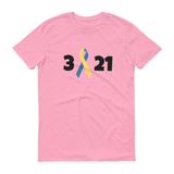 3 21 Down Syndrome Awareness Unisex Shirt - Choose Color - Sunshine and Spoons Shop