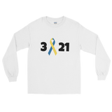 3 21 Down Syndrome Awareness Unisex Long Sleeved Shirt - Choose Color - Sunshine and Spoons Shop