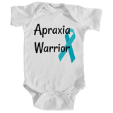 Apraxia Warrior Onesie Bodysuit - Choose Color - Sunshine and Spoons Shop