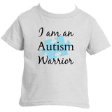 I am an Autism Warrior Awareness Puzzle Piece Kids' Shirt - Choose Color - Sunshine and Spoons Shop