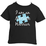 I am an Autism Warrior Awareness Puzzle Piece Kids' Shirt - Choose Color - Sunshine and Spoons Shop