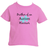 Brother of an Autism Warrior Awareness Puzzle Piece Kids' Shirt - Choose Color - Sunshine and Spoons Shop