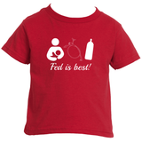 Fed Is Best Tube Feeding Breastfeeding Kids' Shirt - Choose Color - Sunshine and Spoons Shop