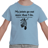My Joints Go Out More Than I Do Ehlers Danlos EDS Kids' Shirt - Choose Color - Sunshine and Spoons Shop