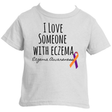 I Love Someone with Eczema Awareness Kids' Shirt - Choose Color - Sunshine and Spoons Shop