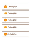 Free Thankfulness Gratitude Thanksgiving Printables