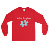 Autism Acceptance Awareness Puzzle Piece Unisex Long Sleeved Shirt - Choose Color - Sunshine and Spoons Shop
