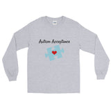 Autism Acceptance Awareness Puzzle Piece Unisex Long Sleeved Shirt - Choose Color - Sunshine and Spoons Shop