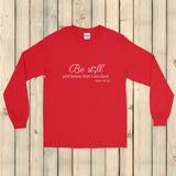 Be Still and Know Semicolon Unisex Long Sleeved Shirt - Choose Color - Sunshine and Spoons Shop