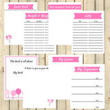Pink Theme Birthday Memory Book Journal Printable 15 Pages Instant Download - Sunshine and Spoons Shop