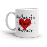 Brother of a Heart Warrior CHD Heart Defect Coffee Tea Mug - Choose Size - Sunshine and Spoons Shop