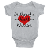 Brother of a Heart Warrior CHD Heart Defect Onesie Bodysuit - Choose Color - Sunshine and Spoons Shop