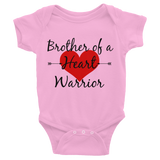 Brother of a Heart Warrior CHD Heart Defect Onesie Bodysuit - Choose Color - Sunshine and Spoons Shop