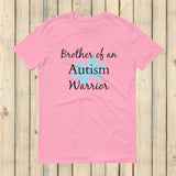 Brother of an Autism Warrior Awareness Puzzle Piece Unisex Shirt - Choose Color - Sunshine and Spoons Shop