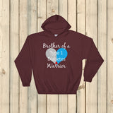 Brother of a Type 1 Diabetes Warrior T1D Hoodie Sweatshirt - Choose Color - Sunshine and Spoons Shop