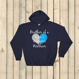 Brother of a Type 1 Diabetes Warrior T1D Hoodie Sweatshirt - Choose Color - Sunshine and Spoons Shop