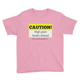 Caution! High Pain Levels Ahead Chronic Illness Kids' Shirt - Choose Color - Sunshine and Spoons Shop