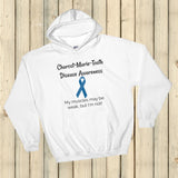 Hooded Charcot Marie Tooth Disease Awareness Hoodie Sweatshirt - Choose Color - Sunshine and Spoons Shop