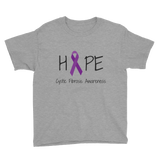 Hope Ribbon for Cystic Fibrosis Awareness Kids' Shirt - Choose Color - Sunshine and Spoons Shop