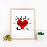 Dad of a Heart Warrior Printable Print Art - Sunshine and Spoons Shop