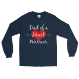 Dad of a Heart Warrior CHD Heart Defect Unisex Long Sleeved Shirt - Choose Color - Sunshine and Spoons Shop