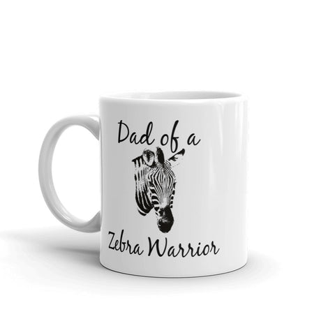Dad of a Zebra Warrior Rare Disease Ehlers Danlos Coffee Tea Mug - Choose Size - Sunshine and Spoons Shop