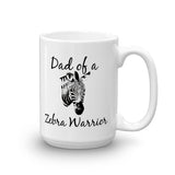 Dad of a Zebra Warrior Rare Disease Ehlers Danlos Coffee Tea Mug - Choose Size - Sunshine and Spoons Shop