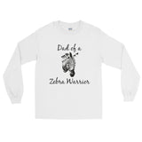 Dad of a Zebra Warrior Rare Disease Ehlers Danlos EDS Unisex Long Sleeved Shirt - Choose Color - Sunshine and Spoons Shop