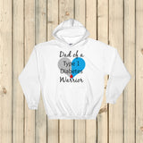 Dad of a Type 1 Diabetes Warrior T1D Hoodie Sweatshirt - Choose Color - Sunshine and Spoons Shop
