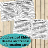 Double-Sided Ehlers Danlos Awareness Cards - Sunshine and Spoons Shop