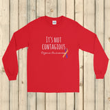 It's Not Contagious! Eczema Awareness Unisex Long Sleeved Shirt - Choose Color - Sunshine and Spoons Shop