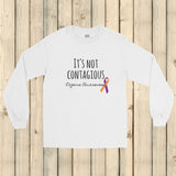 It's Not Contagious! Eczema Awareness Unisex Long Sleeved Shirt - Choose Color - Sunshine and Spoons Shop