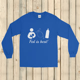 Fed Is Best Tube Feeding Breastfeeding Unisex Long Sleeved Shirt - Choose Color - Sunshine and Spoons Shop