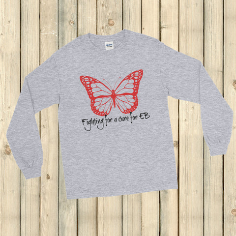 Fighting for a Cure for EB Epidermolysis Bullosa Unisex Long Sleeved Shirt - Choose Color - Sunshine and Spoons Shop