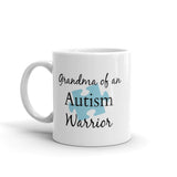 Grandma of an Autism Warrior Awareness Puzzle Piece Coffee Tea Mug - Choose Size - Sunshine and Spoons Shop