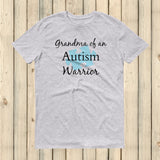 Grandma of an Autism Warrior Awareness Puzzle Piece Unisex Shirt - Choose Color - Sunshine and Spoons Shop