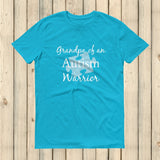 Grandpa of an Autism Warrior Awareness Puzzle Piece Unisex Shirt - Choose Color - Sunshine and Spoons Shop