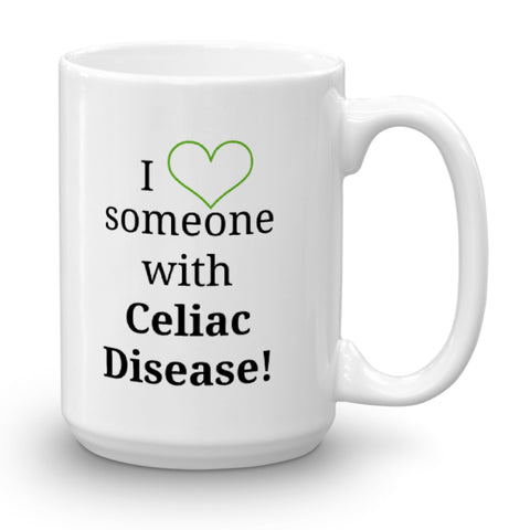 I Love Someone with Celiac Disease Coffee Tea Mug - Choose Size - Sunshine and Spoons Shop