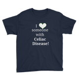 I Love Someone with Celiac Disease Kids' Shirt - Choose Color - Sunshine and Spoons Shop