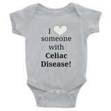 I Love Someone with Celiac Disease Onesie Bodysuit - Choose Color - Sunshine and Spoons Shop
