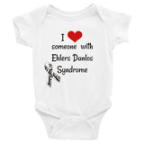 I Love Someone with Ehlers Danlos Syndrome EDS Onesie Bodysuit - Choose Color - Sunshine and Spoons Shop