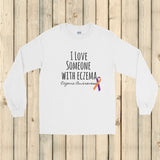 I Love Someone with Eczema Awareness Unisex Long Sleeved Shirt - Choose Color - Sunshine and Spoons Shop