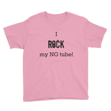 I Rock My NG Tube Feeding Tube Kids' Shirt - Choose Color - Sunshine and Spoons Shop
