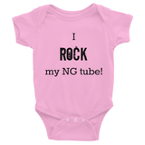 I Rock My NG Tube Feeding Tube Onesie Bodysuit - Choose Color - Sunshine and Spoons Shop