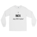 I Rock My NG Tube Feeding Tube Unisex Long Sleeved Shirt - Choose Color - Sunshine and Spoons Shop