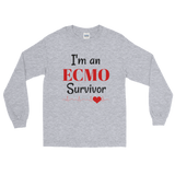 I am an ECMO Survivor Unisex Long Sleeved Shirt - Choose Color - Sunshine and Spoons Shop