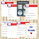 Kindergarten - 8th Grade School Memory Book Journal Printable 20 + Pages Instant Download - Sunshine and Spoons Shop