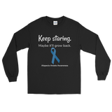 Keep Staring. Maybe It'll Grow Back. Alopecia Awareness Unisex Long Sleeved Shirt - Choose Color - Sunshine and Spoons Shop