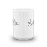 Personalized Sign Language ASL Coffee Tea Mug - Choose Size - Sunshine and Spoons Shop