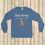 Keep Staring Maybe It'll Grow Back Limb Differences Awareness Unisex Long Sleeved Shirt - Choose Color - Sunshine and Spoons Shop